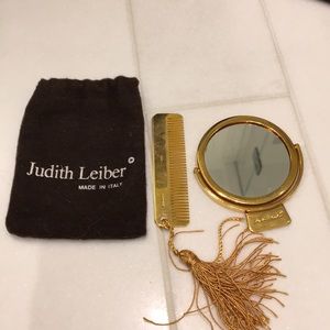 Judith Lieber purse comb and mirror